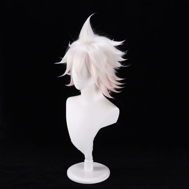 Cosplay Wig Compatible with Danganronpa Nagito Komaeda Character Wig Halloween props Suitable for role-playing Heat Resistant Stylable Multiple Bright Colors Gift for Comic Exhibition Enthusiasts Holiday - Image 4