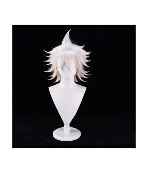 Cosplay Wig Compatible with Danganronpa Nagito Komaeda Character Wig Halloween props Suitable for role-playing Heat Resistant Stylable Multiple Bright Colors Gift for Comic Exhibition Enthusiasts Holiday