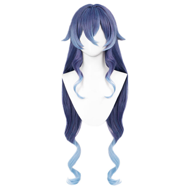 Cosplay Wig Genshin impact Layla Character Wig Halloween props Suitable for role-playing Heat Resistant Stylable Multiple Bright Colors Gift for Comic Exhibition Enthusiasts Holiday