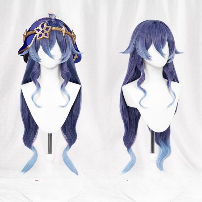 Cosplay Wig Genshin impact Layla Character Wig Halloween props Suitable for role-playing Heat Resistant Stylable Multiple Bright Colors Gift for Comic Exhibition Enthusiasts Holiday - Image 2