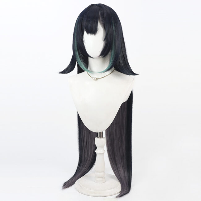 Cosplay Wig Genshin impact Lan Yan Character Wig Halloween props Suitable for role-playing Heat Resistant Stylable Multiple Bright Colors Gift for Comic Exhibition Enthusiasts Holiday - Image 5