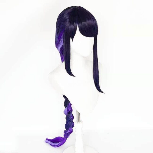 Cosplay Wig Genshin impact Raiden Ei Character Wig Halloween props Suitable for role-playing Heat Resistant Stylable Multiple Bright Colors Gift for Comic Exhibition Enthusiasts Holiday - Image 5