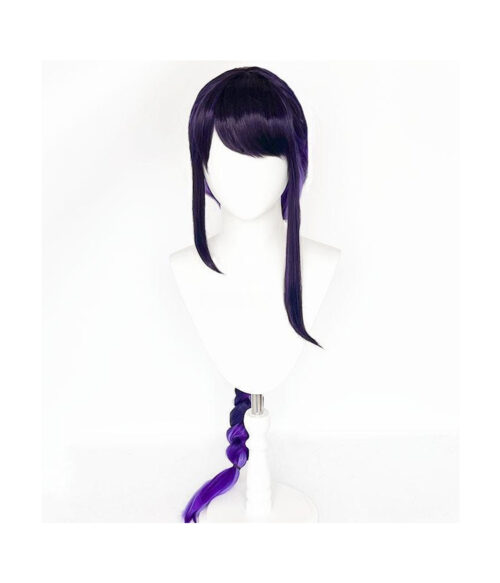 Cosplay Wig Genshin impact Raiden Ei Character Wig Halloween props Suitable for role-playing Heat Resistant Stylable Multiple Bright Colors Gift for Comic Exhibition Enthusiasts Holiday