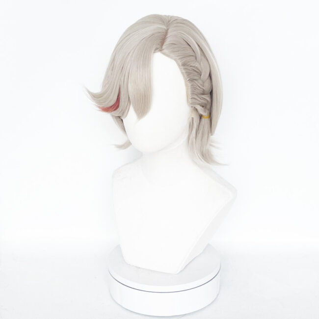 Cosplay Wig Genshin impact Lyney Character Wig Halloween props Suitable for role-playing Heat Resistant Stylable Multiple Bright Colors Gift for Comic Exhibition Enthusiasts Holiday - Image 4