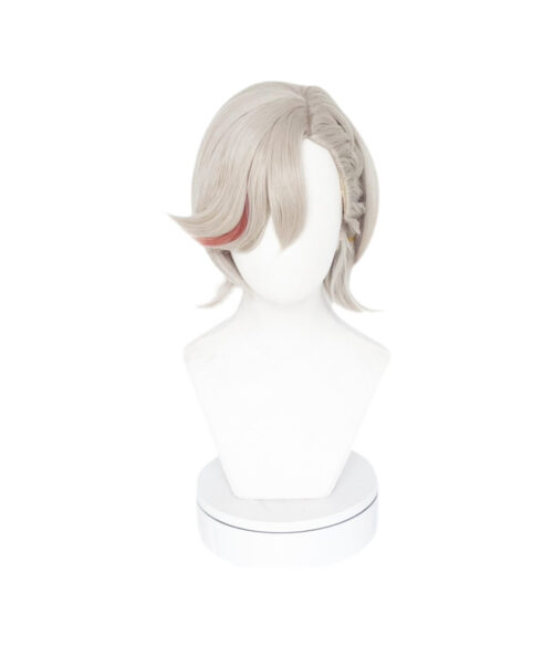 Cosplay Wig Genshin impact Lyney Character Wig Halloween props Suitable for role-playing Heat Resistant Stylable Multiple Bright Colors Gift for Comic Exhibition Enthusiasts Holiday