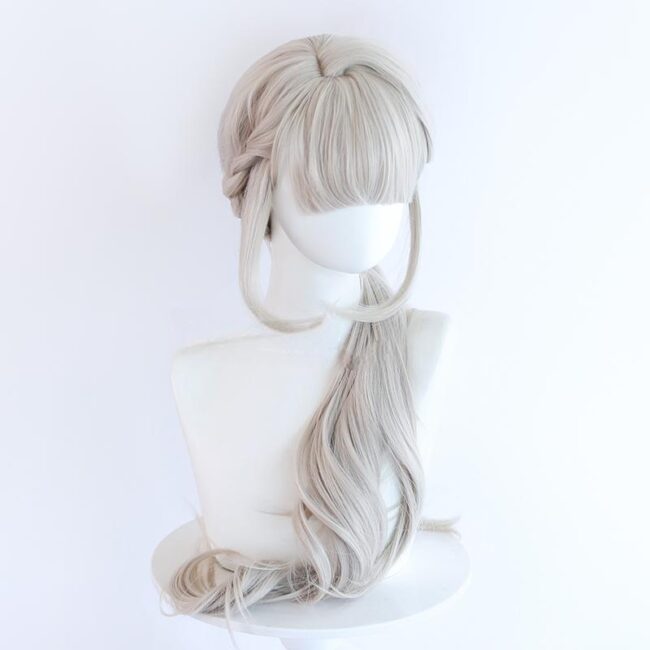Cosplay Wig Genshin impact Lynette Character Wig Halloween props Suitable for role-playing Heat Resistant Stylable Multiple Bright Colors Gift for Comic Exhibition Enthusiasts Holiday - Image 5
