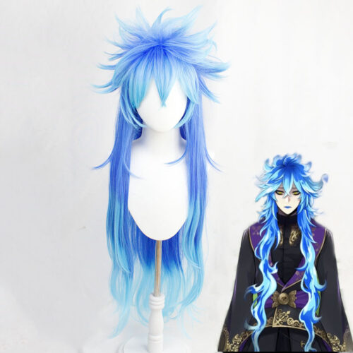 Cosplay Wig Compatible with Twisted-Wonderland Idia Shroud Character Wig Suitable for role-playing Heat Resistant Stylable Multiple Bright Colors Gift for Comic Exhibition Enthusiasts Holiday