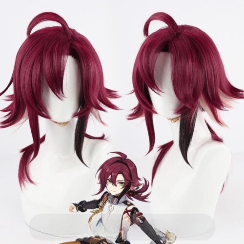Cosplay Wig Genshin impact Shikanoin Heizou Character Wig Halloween props Suitable for role-playing Heat Resistant Stylable Multiple Bright Colors Gift for Comic Exhibition Enthusiasts Holiday