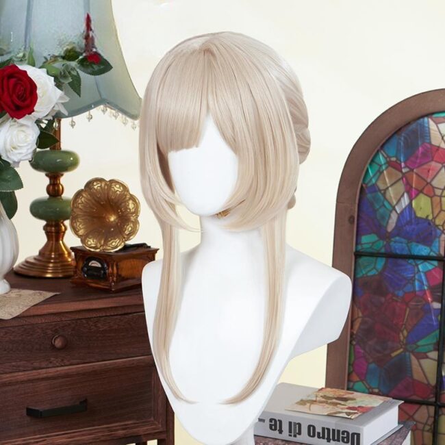 Cosplay Wig Genshin impact Sandrone Character Wig Halloween props Suitable for role-playing Heat Resistant Stylable Multiple Bright Colors Gift for Comic Exhibition Enthusiasts Holiday - Image 2