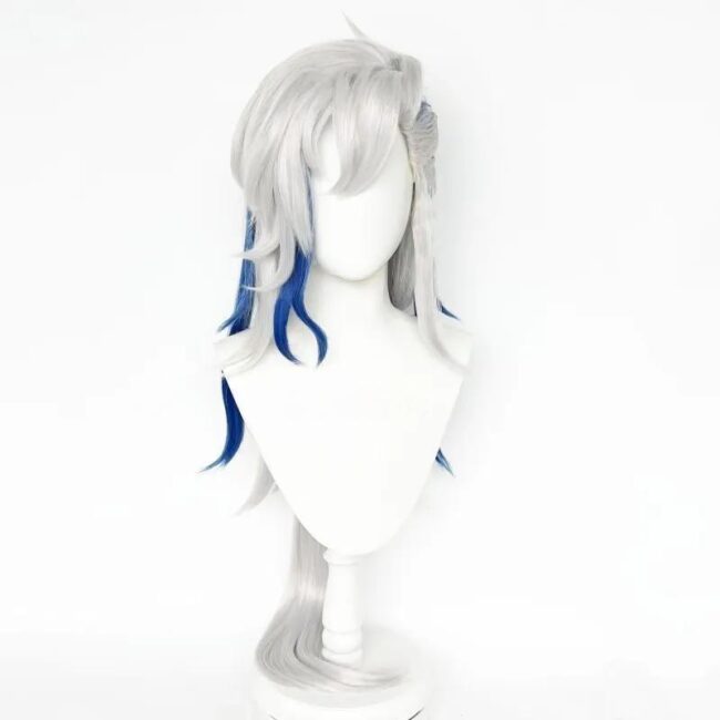 Cosplay Wig Genshin impact Neuvillette Character Wig Halloween props Suitable for role-playing Heat Resistant Stylable Multiple Bright Colors Gift for Comic Exhibition Enthusiasts Holiday - Image 4