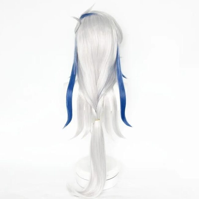 Cosplay Wig Genshin impact Neuvillette Character Wig Halloween props Suitable for role-playing Heat Resistant Stylable Multiple Bright Colors Gift for Comic Exhibition Enthusiasts Holiday - Image 2