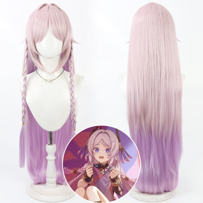 Cosplay Wig Genshin impact Citlali Character Wig Halloween props Suitable for role-playing Heat Resistant Stylable Multiple Bright Colors Gift for Comic Exhibition Enthusiasts Holiday
