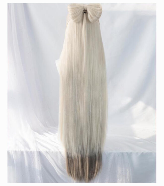Cosplay Wig Genshin impact Ningguang Character Wig Halloween props Suitable for role-playing Heat Resistant Stylable Multiple Bright Colors Gift for Comic Exhibition Enthusiasts Holiday - Image 4