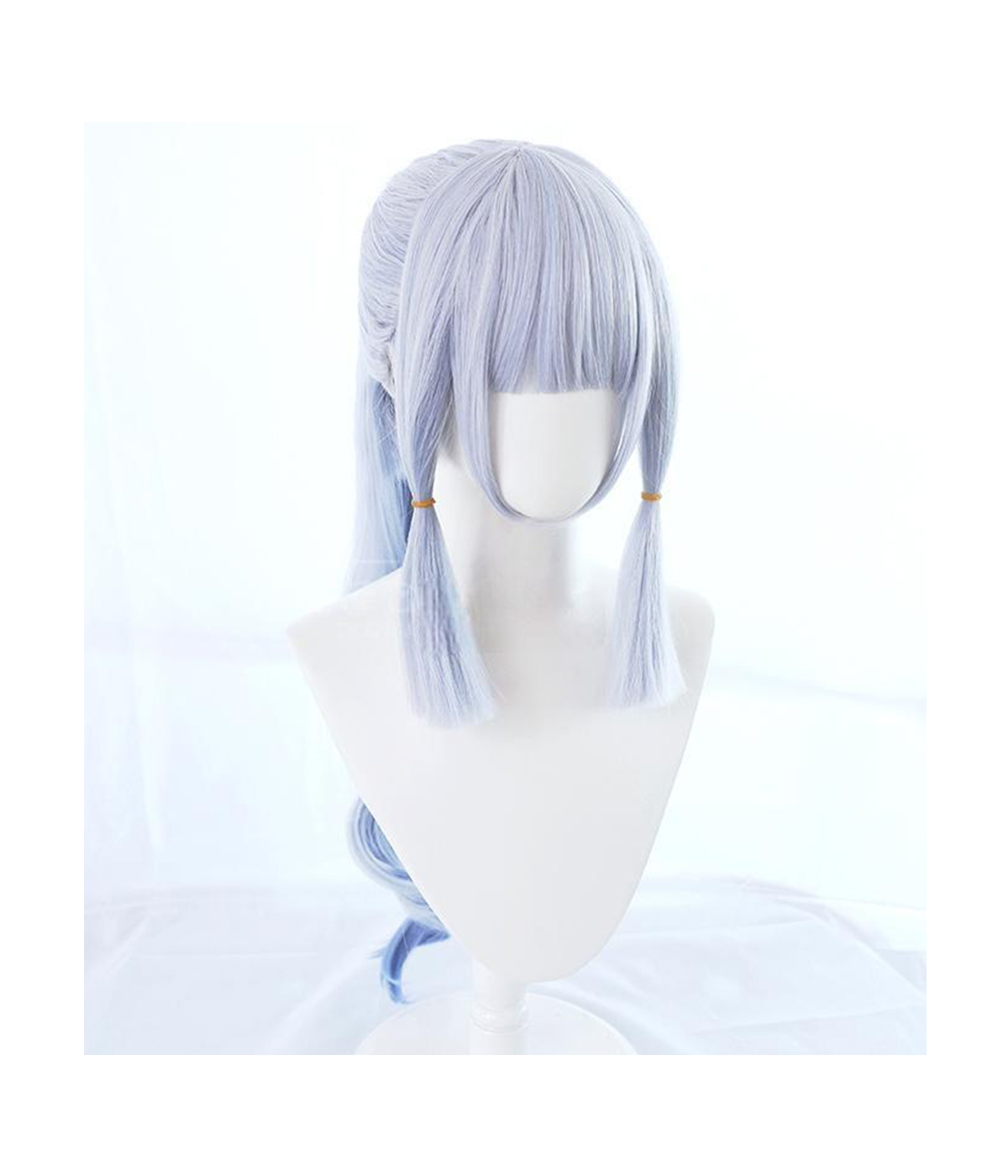 Cosplay Wig Genshin impact Kamisato Ayaka Character Wig Halloween props Suitable for role-playing Heat Resistant Stylable Multiple Bright Colors Gift for Comic Exhibition Enthusiasts Holiday - Image 3