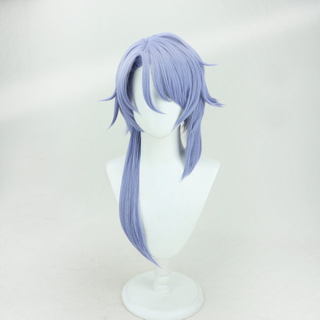 Cosplay Wig Genshin impact Kamisato Ayaka Character Wig Halloween props Suitable for role-playing Heat Resistant Stylable Multiple Bright Colors Gift for Comic Exhibition Enthusiasts Holiday - Image 2