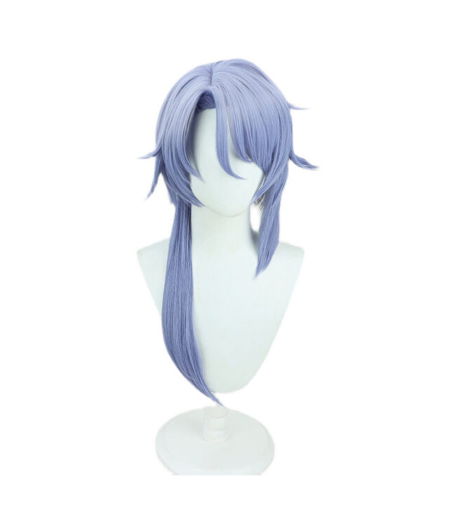 Cosplay Wig Genshin impact Kamisato Ayaka Character Wig Halloween props Suitable for role-playing Heat Resistant Stylable Multiple Bright Colors Gift for Comic Exhibition Enthusiasts Holiday - Image 3