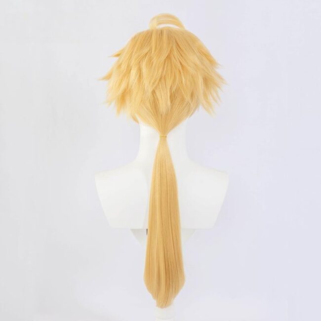 Cosplay Wig Genshin impact Thoma Character Wig Halloween props Suitable for role-playing Heat Resistant Stylable Multiple Bright Colors Gift for Comic Exhibition Enthusiasts Holiday - Image 2