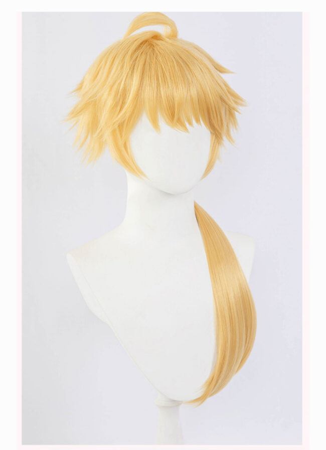 Cosplay Wig Genshin impact Thoma Character Wig Halloween props Suitable for role-playing Heat Resistant Stylable Multiple Bright Colors Gift for Comic Exhibition Enthusiasts Holiday - Image 3