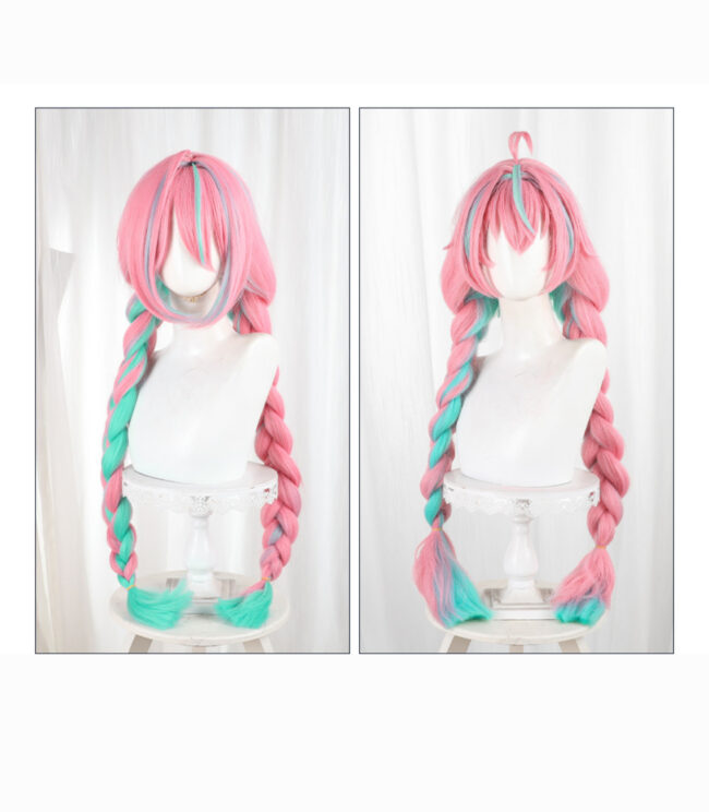 Cosplay Wig Genshin impact Varesa Character Wig Halloween props Suitable for role-playing Heat Resistant Stylable Multiple Bright Colors Gift for Comic Exhibition Enthusiasts Holiday - Image 3