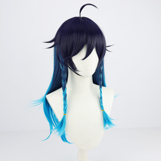 Cosplay Wig Genshin impact Venti Character Wig Halloween props Suitable for role-playing Heat Resistant Stylable Multiple Bright Colors Gift for Comic Exhibition Enthusiasts Holiday - Image 5