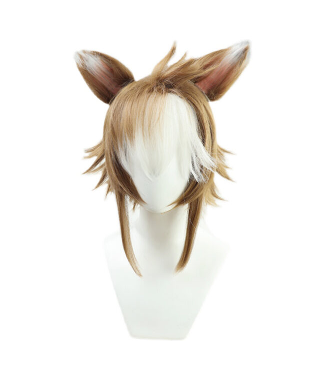 Cosplay Wig Genshin impact Gorou Character Wig Halloween props Suitable for role-playing Heat Resistant Stylable Multiple Bright Colors Gift for Comic Exhibition Enthusiasts Holiday