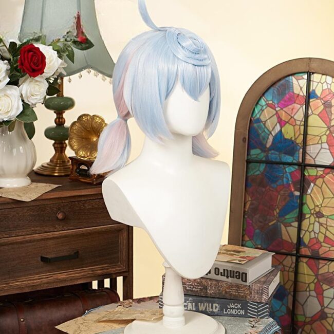 Cosplay Wig Genshin impact Sigewinne Character Wig Halloween props Suitable for role-playing Heat Resistant Stylable Multiple Bright Colors Gift for Comic Exhibition Enthusiasts Holiday - Image 4