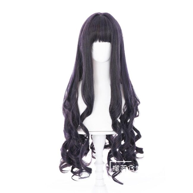 Cosplay Wig Compatible with Cardcaptor Sakura Daidouji Tomoyo Character Wig Suitable for role-playing Heat Resistant Stylable Multiple Bright Colors Gift for Comic Exhibition Enthusiasts Holiday - Image 5
