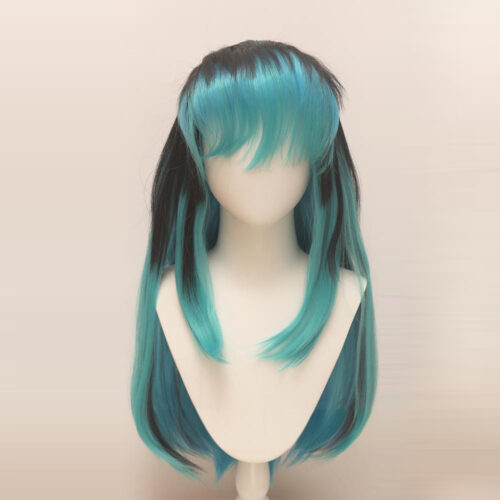 Cosplay Wig Compatible with Urusei Yatsura Lum Character Wig Suitable for role-playing Heat Resistant Stylable Multiple Bright Colors Gift for Comic Exhibition Enthusiasts Holiday
