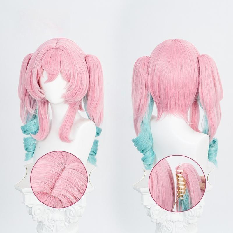 Cosplay Wig Honkai: Star Rail Hyacine Character Wig Halloween props Suitable for role-playing Heat Resistant Stylable Multiple Bright Colors Gift for Comic Exhibition Enthusiasts Holiday - Image 6