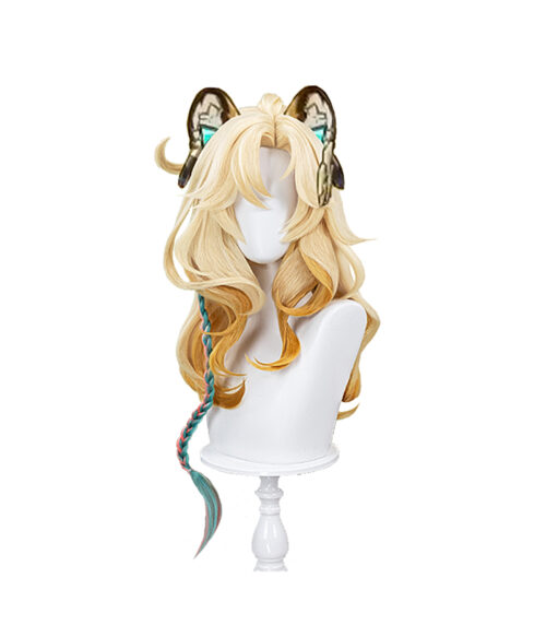 Cosplay Wig Genshin impact Xilonen Character Wig Halloween props Suitable for role-playing Heat Resistant Stylable Multiple Bright Colors Gift for Comic Exhibition Enthusiasts Holiday