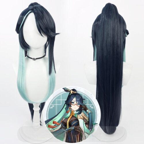 Cosplay Wig Genshin impact Xianyun Character Wig Halloween props Suitable for role-playing Heat Resistant Stylable Multiple Bright Colors Gift for Comic Exhibition Enthusiasts Holiday