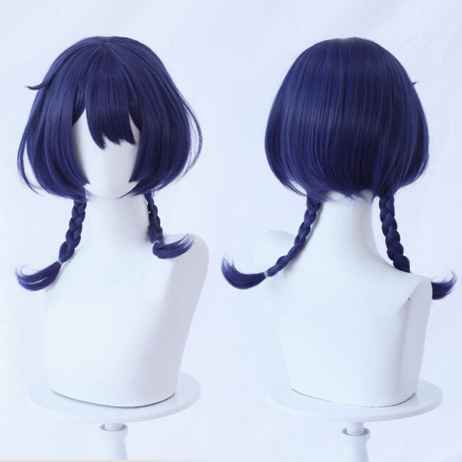 Cosplay Wig Genshin impact Xiangling Character Wig Halloween props Suitable for role-playing Heat Resistant Stylable Multiple Bright Colors Gift for Comic Exhibition Enthusiasts Holiday - Image 5