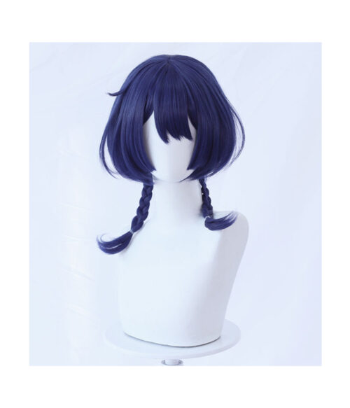 Cosplay Wig Genshin impact Xiangling Character Wig Halloween props Suitable for role-playing Heat Resistant Stylable Multiple Bright Colors Gift for Comic Exhibition Enthusiasts Holiday