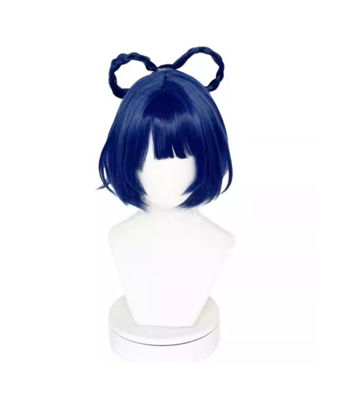 Cosplay Wig Genshin impact Xiangling Character Wig Halloween props Suitable for role-playing Heat Resistant Stylable Multiple Bright Colors Gift for Comic Exhibition Enthusiasts Holiday