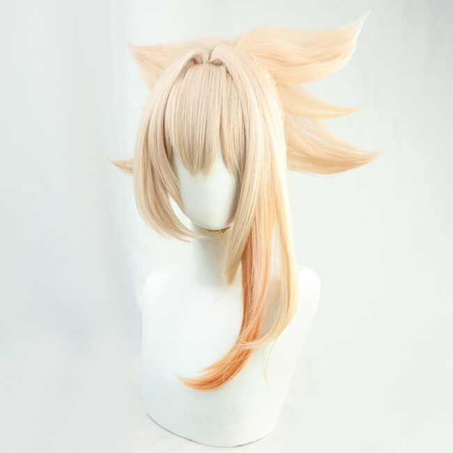 Cosplay Wig Genshin impact Yoimiya Character Wig Halloween props Suitable for role-playing Heat Resistant Stylable Multiple Bright Colors Gift for Comic Exhibition Enthusiasts Holiday - Image 2