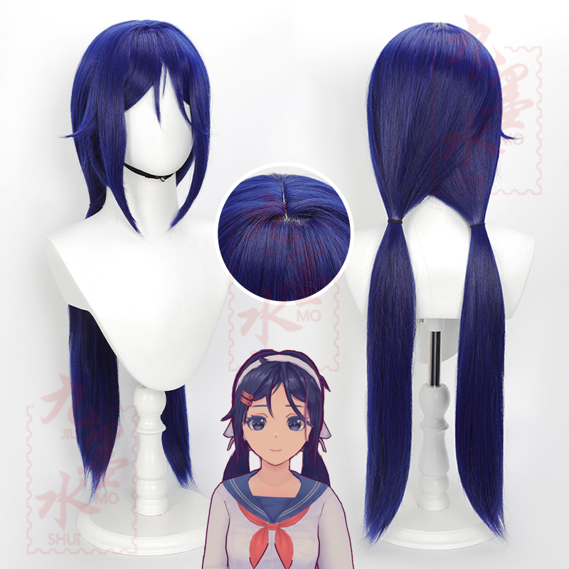 IMSCARED MiSide Cosplay Wig Character Wig Halloween props Suitable for role-playing Heat Resistant Stylable Multiple Bright Colors Gift for Comic Exhibition Enthusiasts Holiday