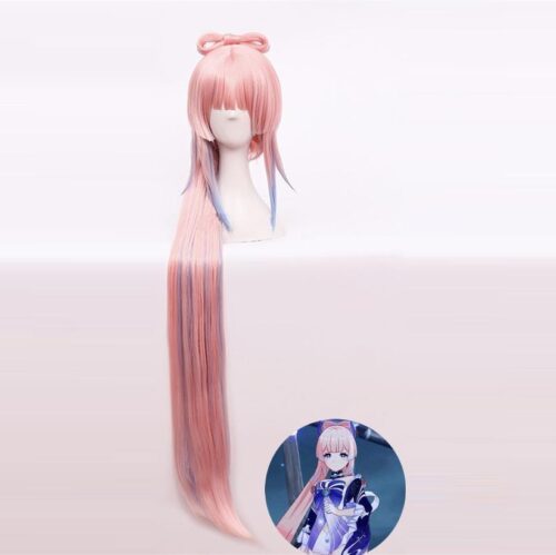 Cosplay Wig Genshin impact Sangonomiya Kokomi Character Wig Halloween props Suitable for role-playing Heat Resistant Stylable Multiple Bright Colors Gift for Comic Exhibition Enthusiasts Holiday
