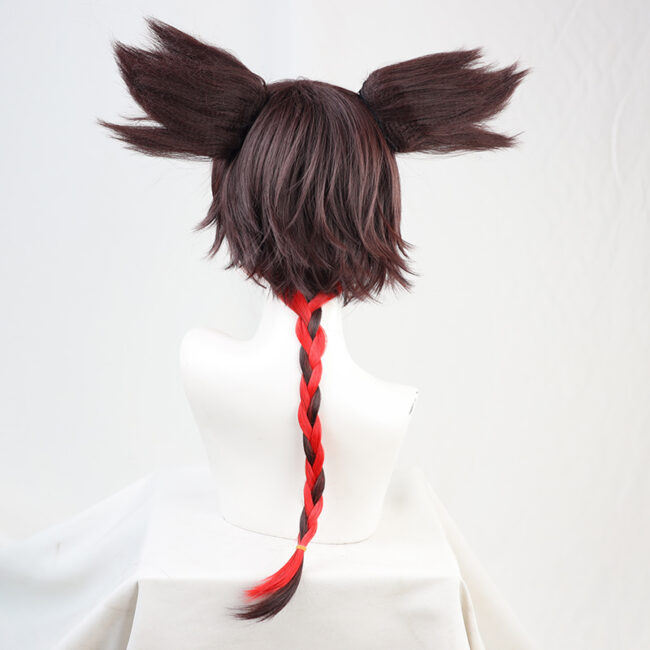 Cosplay Wig Genshin impact Xinyan Character Wig Halloween props Suitable for role-playing Heat Resistant Stylable Multiple Bright Colors Gift for Comic Exhibition Enthusiasts Holiday - Image 2