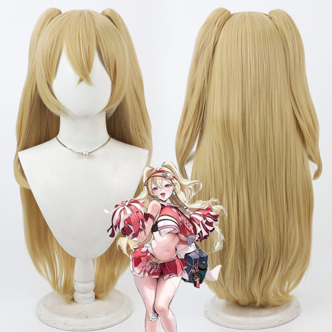 GODDESS OF VICTORY: NIKKE Clay Cosplay Wig Character Wig Halloween props Suitable for role-playing Heat Resistant Stylable Multiple Bright Colors Gift for Comic Exhibition Enthusiasts Holiday