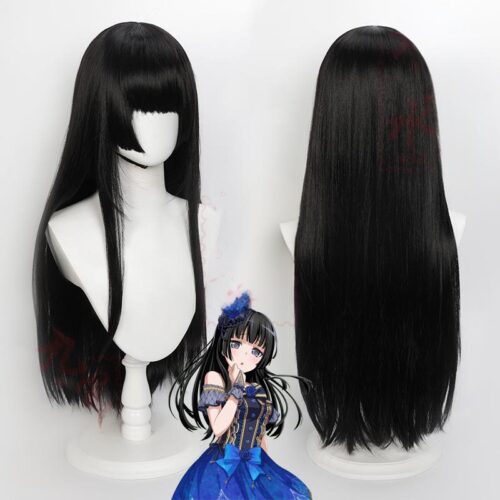 BanG Dream Shirokane Rinko Cosplay Wig Character Wig Halloween props Suitable for role-playing Heat Resistant Stylable Multiple Bright Colors Gift for Comic Exhibition Enthusiasts Holiday