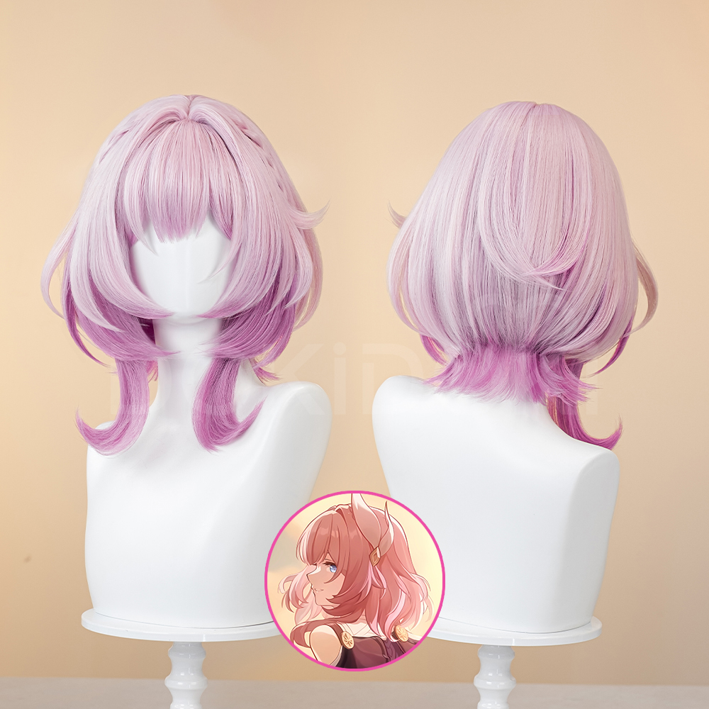 Cosplay Wig Compatible with Honkai: Star Rail Cyrene Character Wig Suitable for role-playing Heat Resistant Stylable Multiple Bright Colors Gift for Comic Exhibition Enthusiasts Holiday