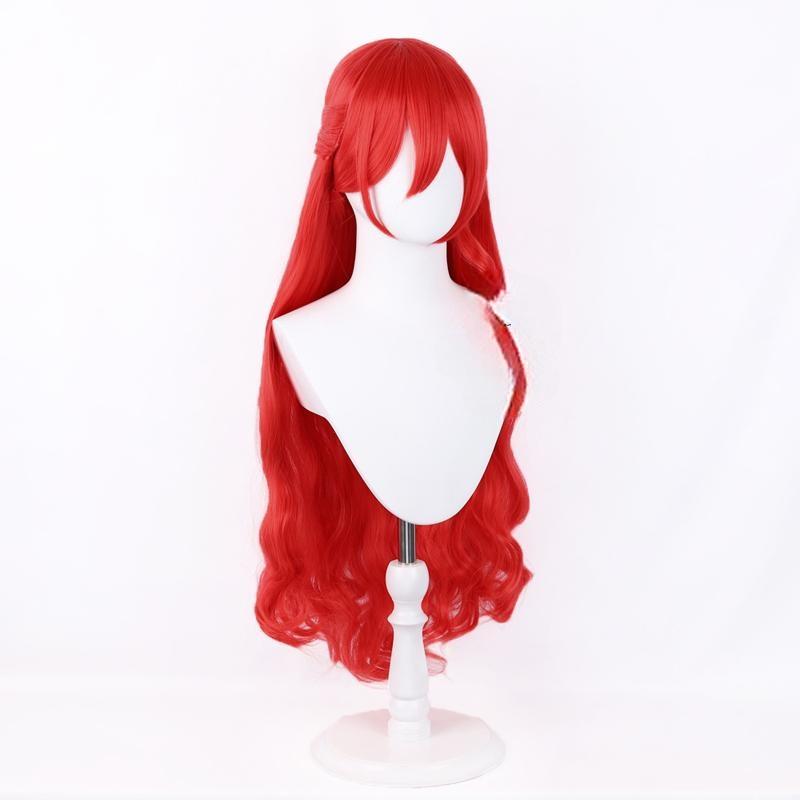 Cosplay Wig Honkai: Star Rail Himeko Character Wig Halloween props Suitable for role-playing Heat Resistant Stylable Multiple Bright Colors Gift for Comic Exhibition Enthusiasts Holiday - Image 2