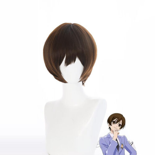 Cosplay Wig Compatible with Ouran High School Host Club Fujioka Haruhi Character Wig Suitable for role-playing Heat Resistant Stylable Multiple Bright Colors Gift for Comic Exhibition Enthusiasts Holiday