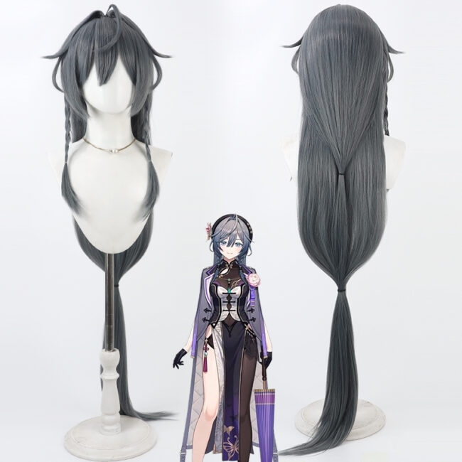 VTuber きさら Cosplay Wig Character Wig Halloween props Suitable for role-playing Heat Resistant Stylable Multiple Bright Colors Gift for Comic Exhibition Enthusiasts Holiday