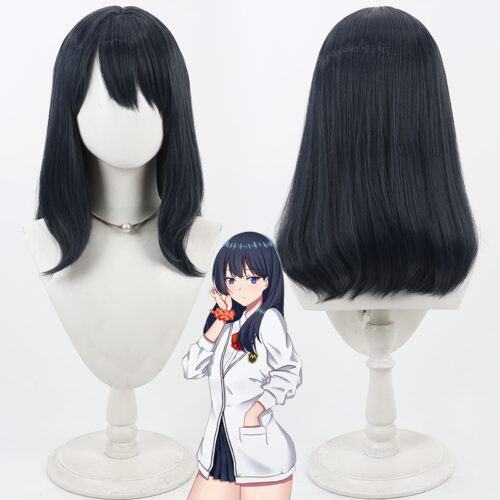 Cosplay Wig SSSS.GRIDMAN Takarada Rikka Character Wig Halloween props Suitable for role-playing Heat Resistant Stylable Multiple Bright Colors Gift for Comic Exhibition Enthusiasts Holiday