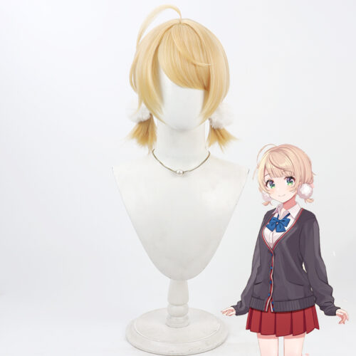VTuber Shigure Ui Cosplay Wig Character Wig Halloween props Suitable for role-playing Heat Resistant Stylable Multiple Bright Colors Gift for Comic Exhibition Enthusiasts Holiday
