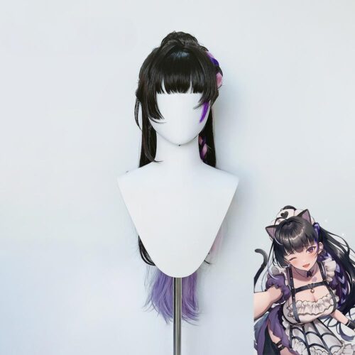 Cosplay Wig Compatible with VTuber Meloco Character Wig Suitable for role-playing Heat Resistant Stylable Multiple Bright Colors Gift for Comic Exhibition Enthusiasts Holiday