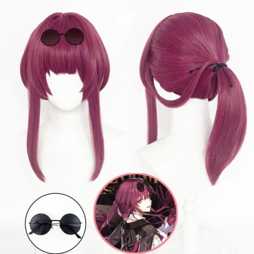 Cosplay Wig Honkai: Star Rail Kafka Character Wig Halloween props Suitable for role-playing Heat Resistant Stylable Multiple Bright Colors Gift for Comic Exhibition Enthusiasts Holiday