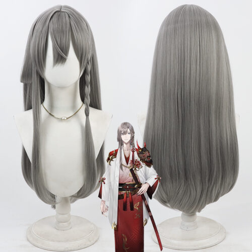 Cosplay Wig VTuber Kaida Haru Character Wig Halloween props Suitable for role-playing Heat Resistant Stylable Multiple Bright Colors Gift for Comic Exhibition Enthusiasts Holiday