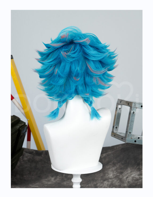 Cosplay Wig Compatible with LoL 伊莎 Character Wig Suitable for role-playing Heat Resistant Stylable Multiple Bright Colors Gift for Comic Exhibition Enthusiasts Holiday - Image 2